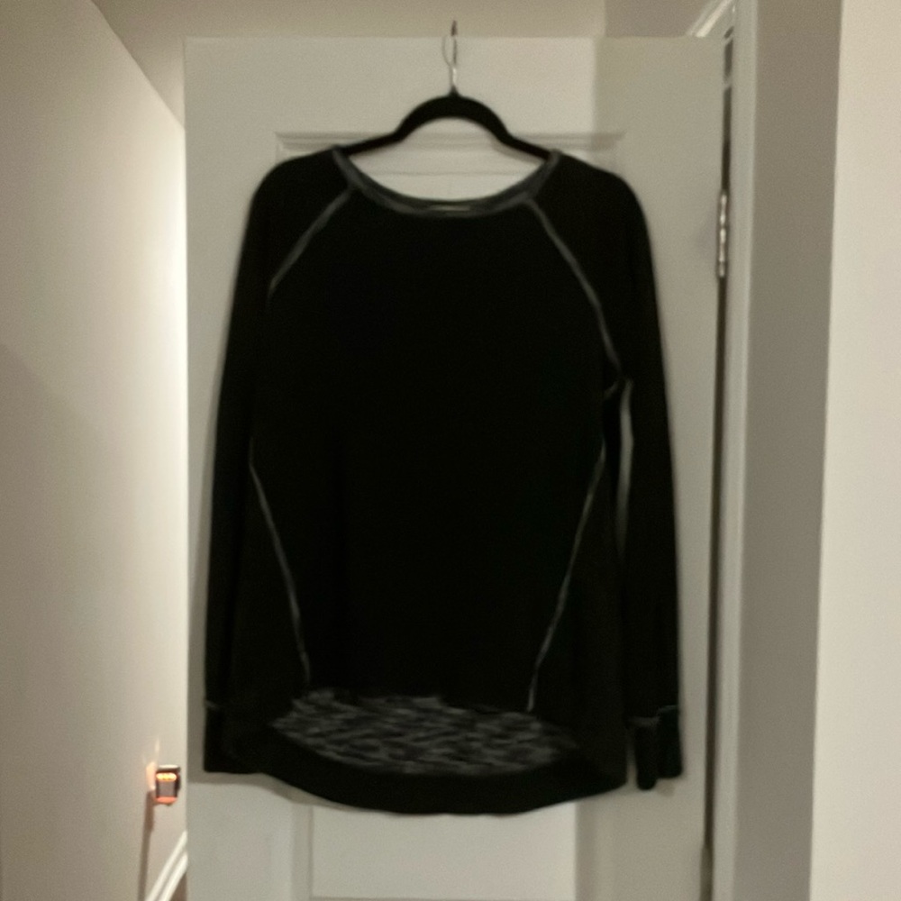 Max Studio Black Long Sleeve Top size S Everyday Fashion